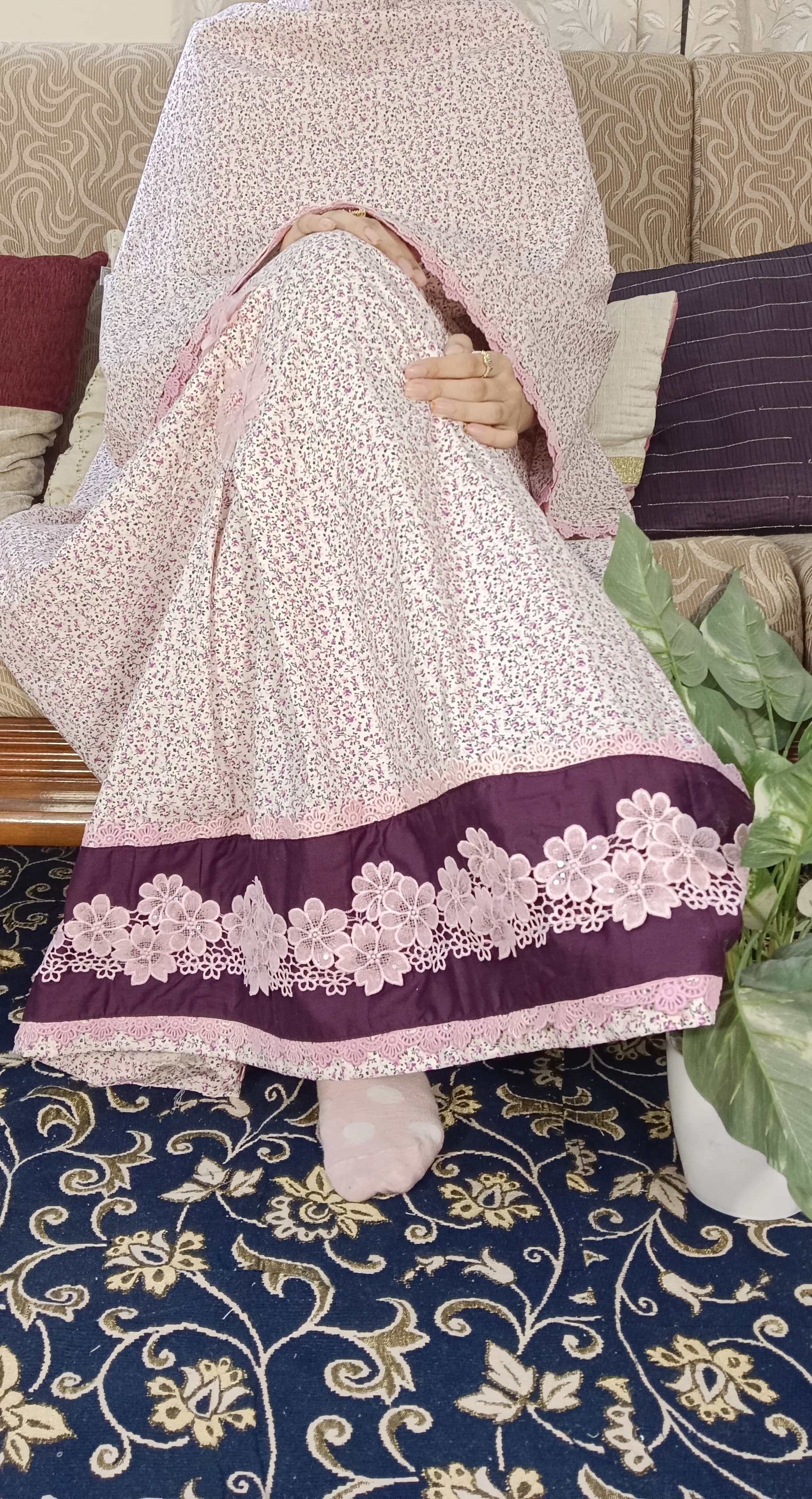 FLORAL MICRO PRINT PINK RIDA(NBR0813) - Image 3