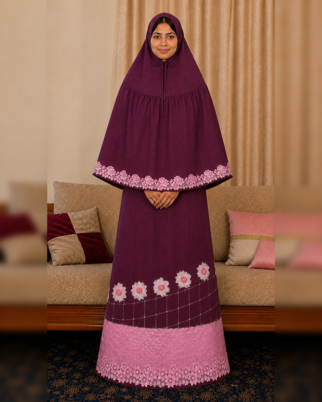 MAROON RIDA & BAG - Image 2
